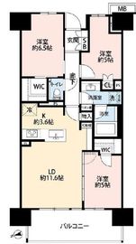 ブリリアシティ西早稲田 8階 間取り図