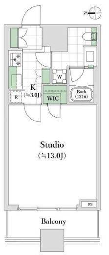 コンシェリア西新宿タワーズウエスト 17階 間取り図