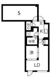 kinomori代々木上原 (キノモリ代々木上原) 204 間取り図