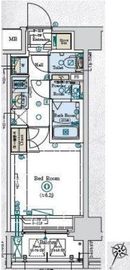 GENOVIA阪東橋Ⅱskygarden (ジェノヴィア阪東橋2スカイガーデン) 6階 間取り図