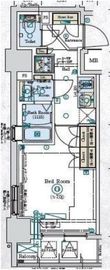 GENOVIA阪東橋Ⅱskygarden (ジェノヴィア阪東橋2スカイガーデン) 4階 間取り図