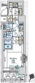 GENOVIA阪東橋Ⅱskygarden (ジェノヴィア阪東橋2スカイガーデン) 2階 間取り図