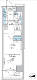 パークアクシス新宿百人町 218 間取り図