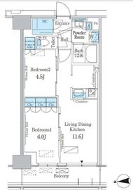 パークアクシス新宿百人町 226 間取り図