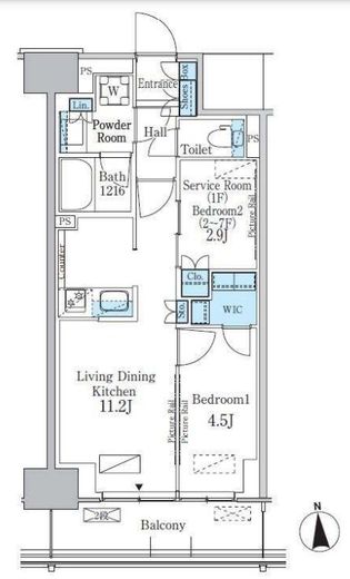パークアクシス新宿百人町 311 間取り図