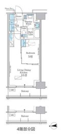 パークアクシス新宿百人町 426 間取り図