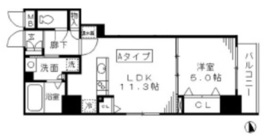 ラフィーネ日本橋 601 間取り図