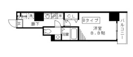 ラフィーネ日本橋 402 間取り図