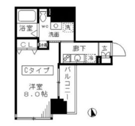 ラフィーネ日本橋 403 間取り図