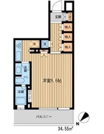 HF新横浜レジデンス 9階 間取り図