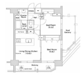 コンフォリア下北沢 1002 間取り図