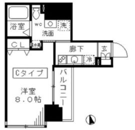 ラフィーネ日本橋 503 間取り図