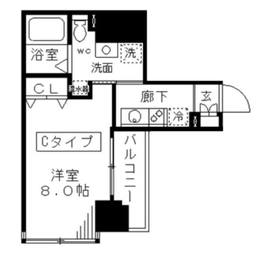 ラフィーネ日本橋 603 間取り図