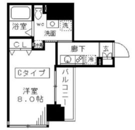 ラフィーネ日本橋 703 間取り図