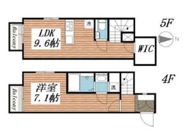 グランヒルレジデンス目黒大橋 4階 間取り図