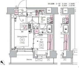 SYFORME MOTOMACHI-CHUKAGAI (シーフォルム元町中華街) 2階 間取り図