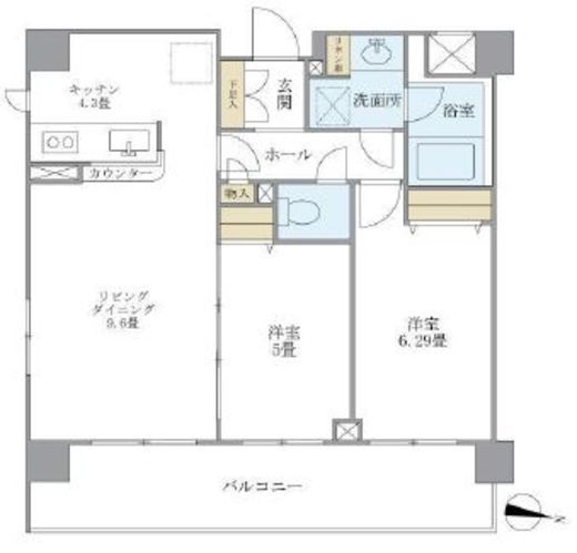 プレミアコンフォート高井戸 110 間取り図