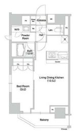 グラマシー横濱関内 501 間取り図