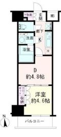 デュオステージ蒲田 15階 間取り図