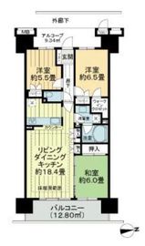 品川シーサイドレジデンス 14階 間取り図