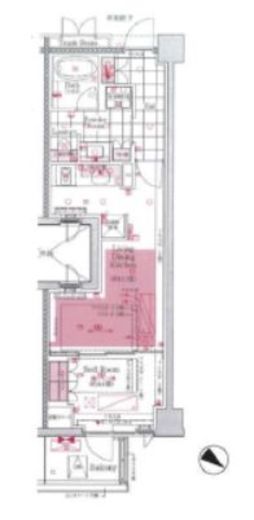 プレミスト赤坂檜町公園 2階 間取り図