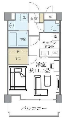 カナルグランデ 6階 間取り図