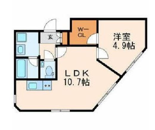belle ville 白金 401 間取り図