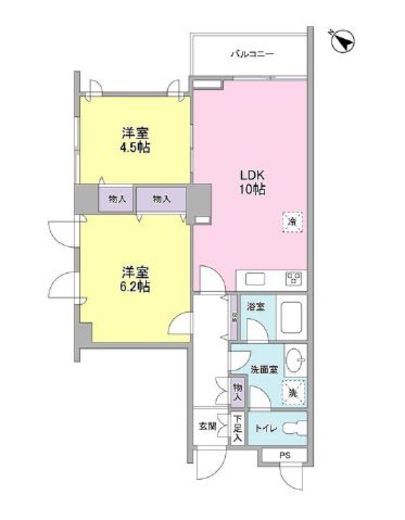 グランドメゾン三軒茶屋 12階 間取り図