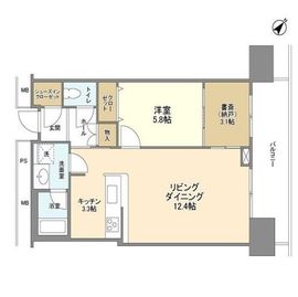リガーレ日本橋人形町 18階 間取り図