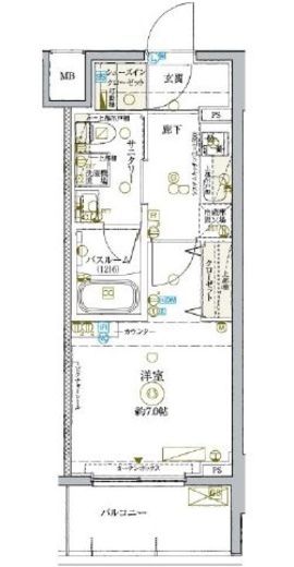 KDXレジデンス池袋ウエスト 804 間取り図