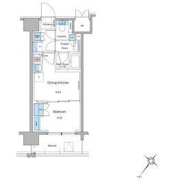 ルフォンプログレ西大井プレミア 209 間取り図