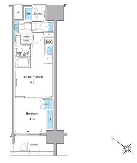 ルフォンプログレ西大井プレミア 1402 間取り図