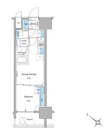 ルフォンプログレ西大井プレミア 1102 間取り図