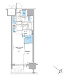 ルフォンプログレ西大井プレミア 1404 間取り図