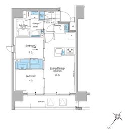 ルフォンプログレ西大井プレミア 414 間取り図