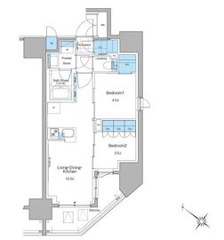 ルフォンプログレ西大井プレミア 405 間取り図