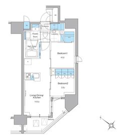 ルフォンプログレ西大井プレミア 1405 間取り図