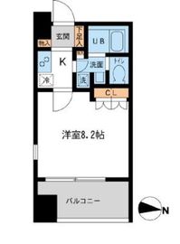 サンフル押上1 504 間取り図