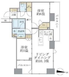 シティタワー上野池之端 18階 間取り図