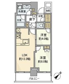 リヴァリエ 19階 間取り図