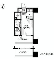 ベルファース水天宮前 405 間取り図