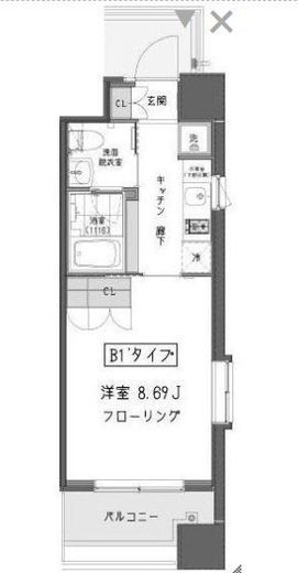 ガーデン蒲田 628 間取り図