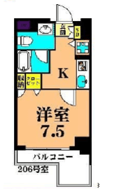 プライマル大井仙台坂 606 間取り図