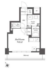 レジデンシャル目黒 6階 間取り図
