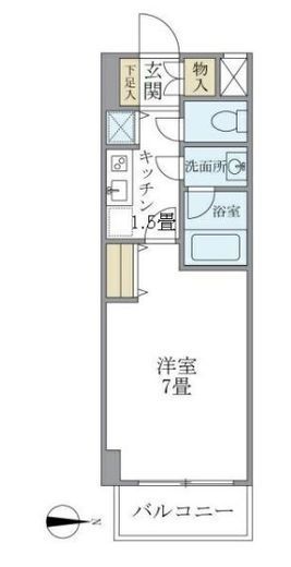 北品川アパートメント 302 間取り図