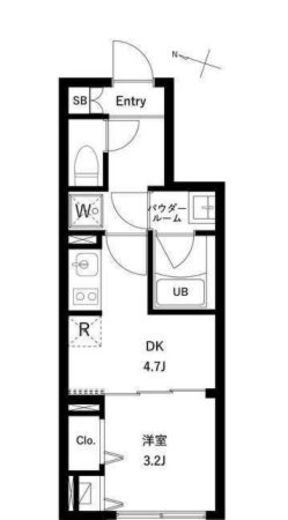 WHARF大井町west 202 間取り図