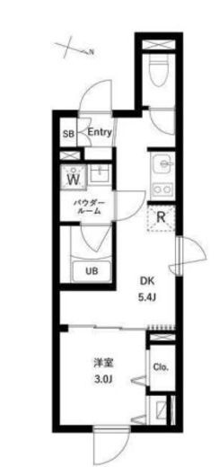 WHARF大井町west 205 間取り図