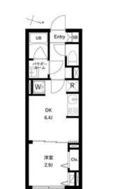 WHARF大井町west 206 間取り図