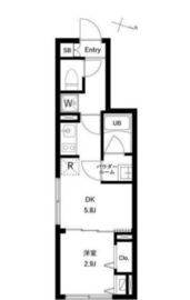 WHARF大井町west 208 間取り図