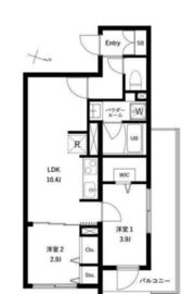 WHARF大井町west 304 間取り図